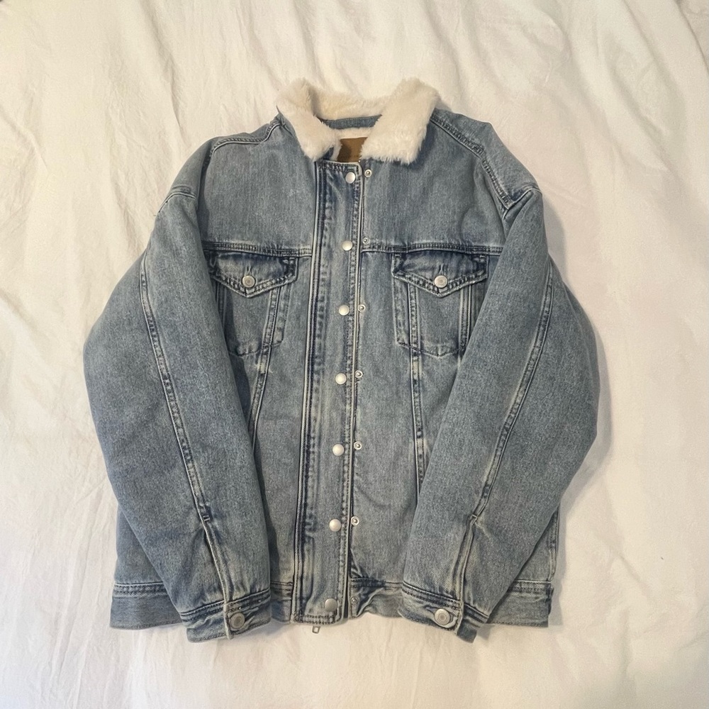 AE Fur Lined Denim Jacket